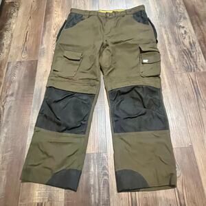 CAT Caterpillar Trademark Utility Cargo Work Pants Brown 38x32